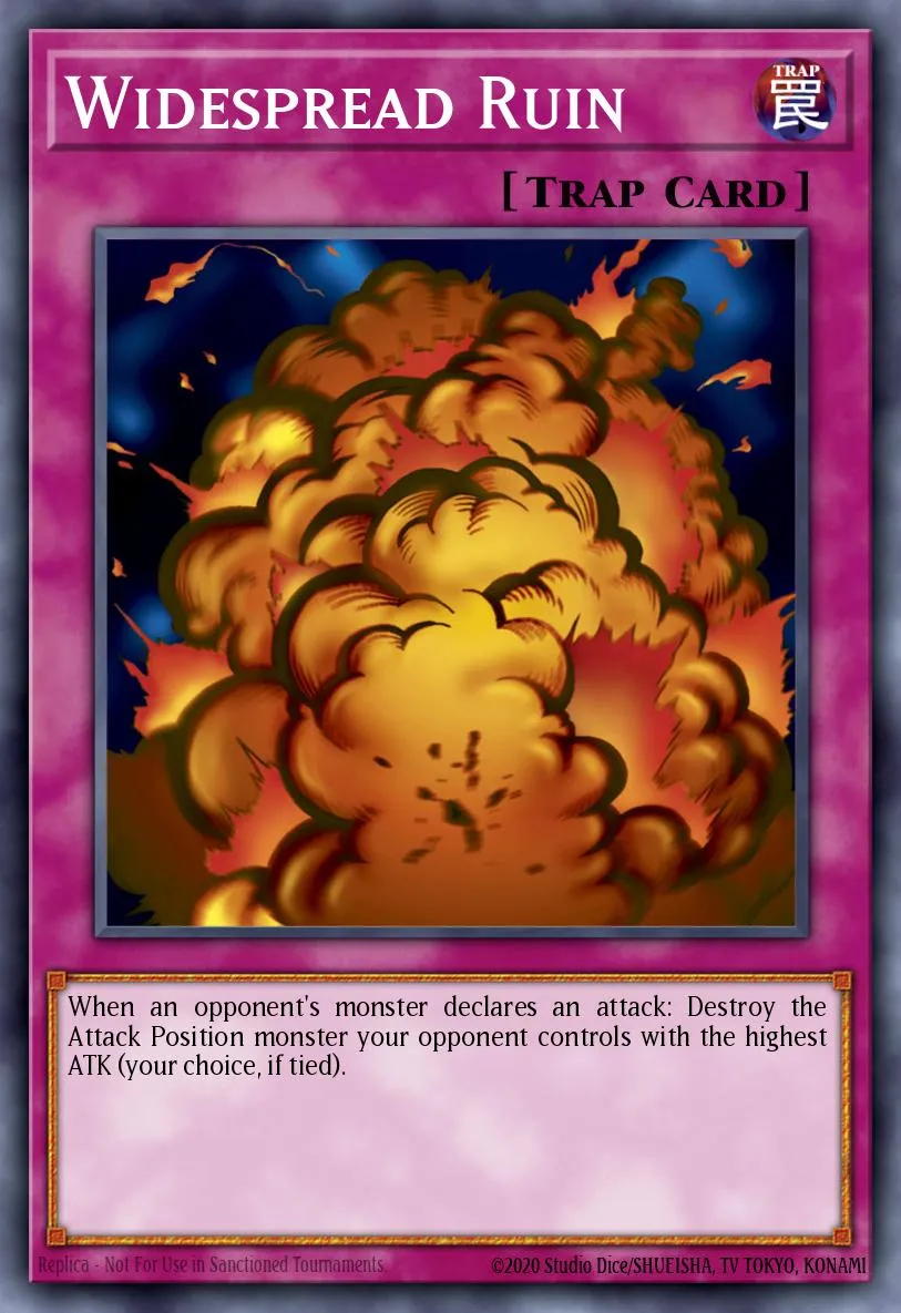 Widespread Ruin · Yu-Gi-Oh! The Dawn of Destiny promotional cards 77754944/5