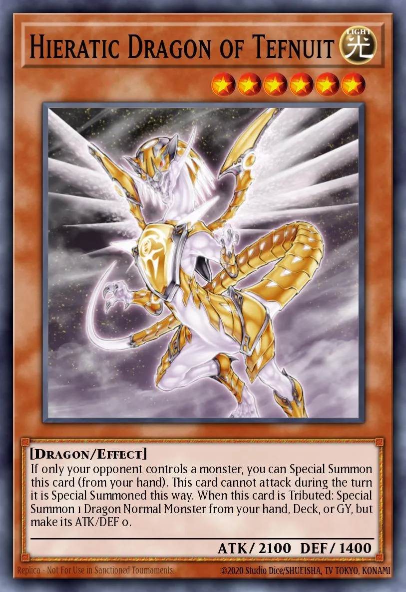 Hieratic Dragon of Tefnuit · Galactic Overlord Sneak Peek Participation Card 77901552/1