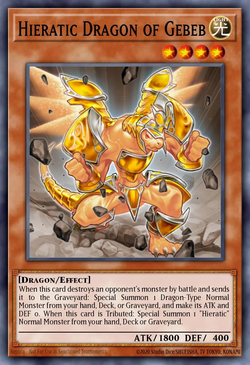 Hieratic Dragon of Gebeb · Galactic Overlord Sneak Peek Participation Card 78033100/1