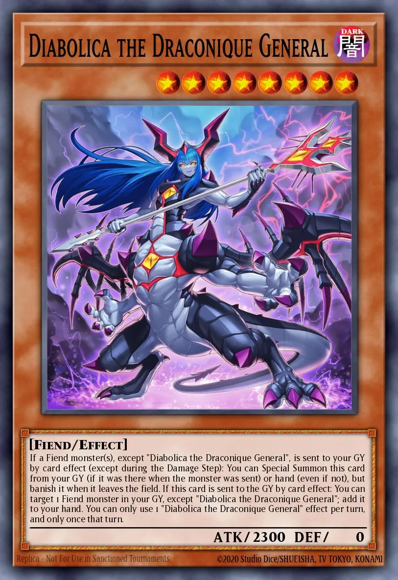 Diabolica the Draconique General · Duelist Nexus 78077209/99