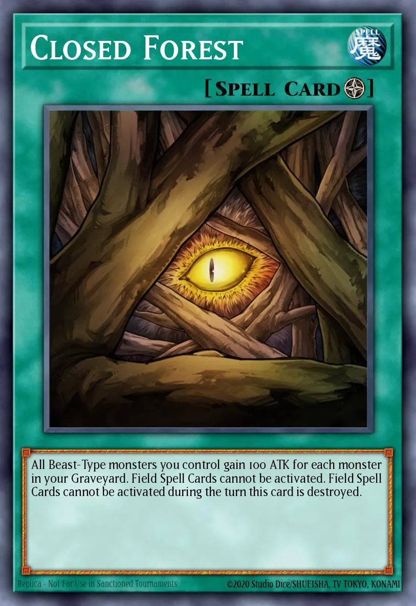 Closed Forest · Yu-Gi-Oh! 5D's Duel Transer promotional cards 78082039/3