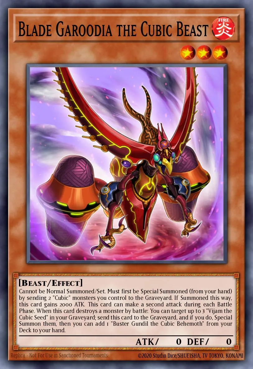 Blade Garoodia the Cubic Beast · Yu-Gi-Oh! The Dark Side of Dimensions Movie Pack: Gold Edition 78509901/61