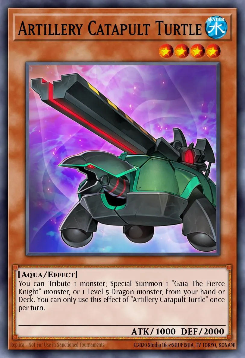 Artillery Catapult Turtle · Rise of the Duelist Premiere! promotional card 7913375/1
