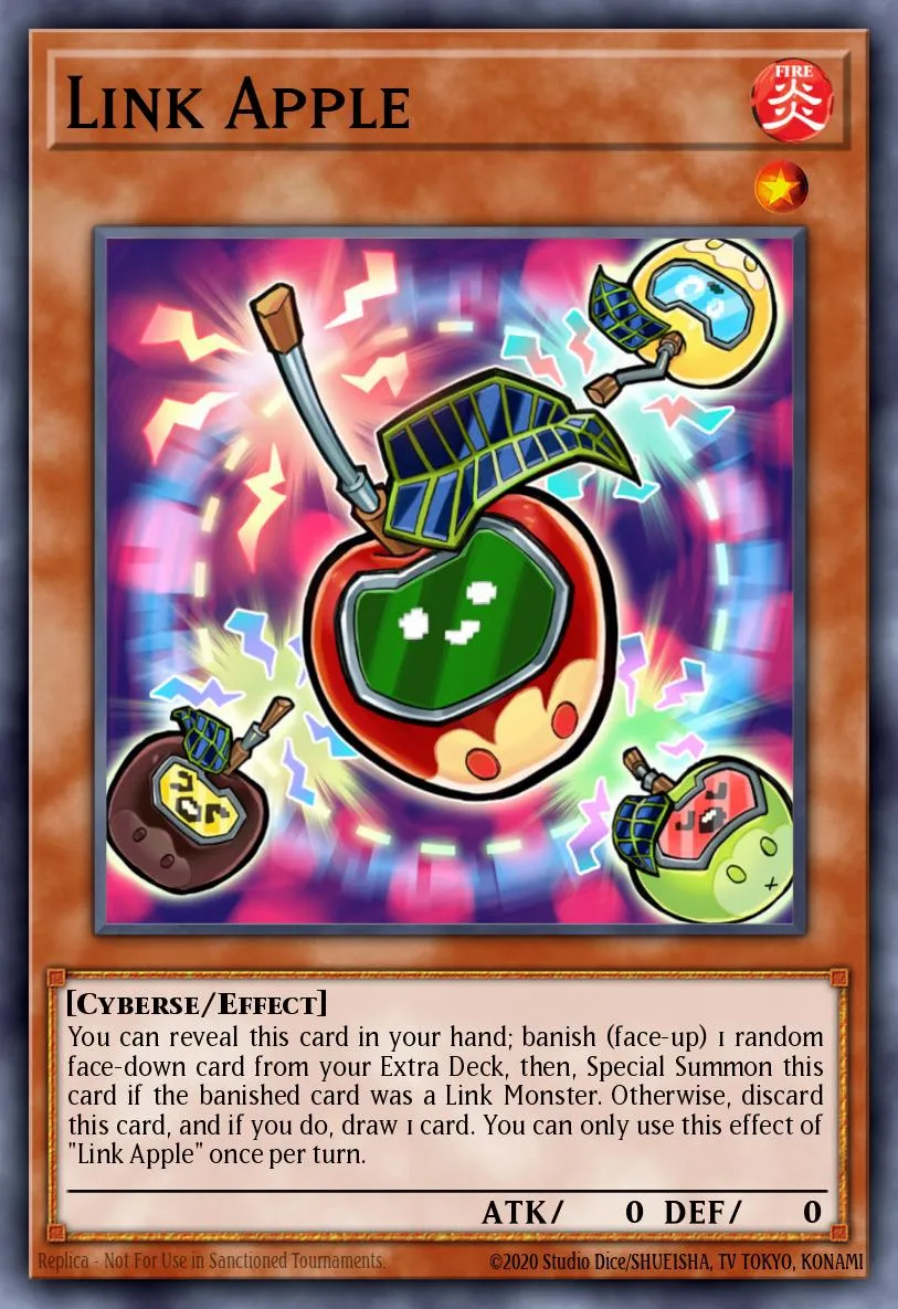 Link Apple · Dawn of Majesty Premiere! promotional card 7925734/1