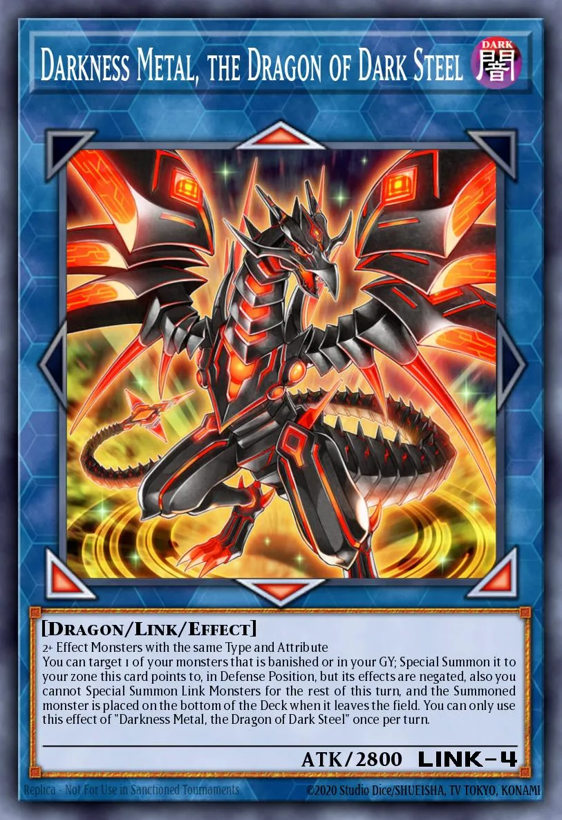 Darkness Metal, the Dragon of Dark Steel · Weekly Shonen Jump September 2013 membership promotional card 79266769/1