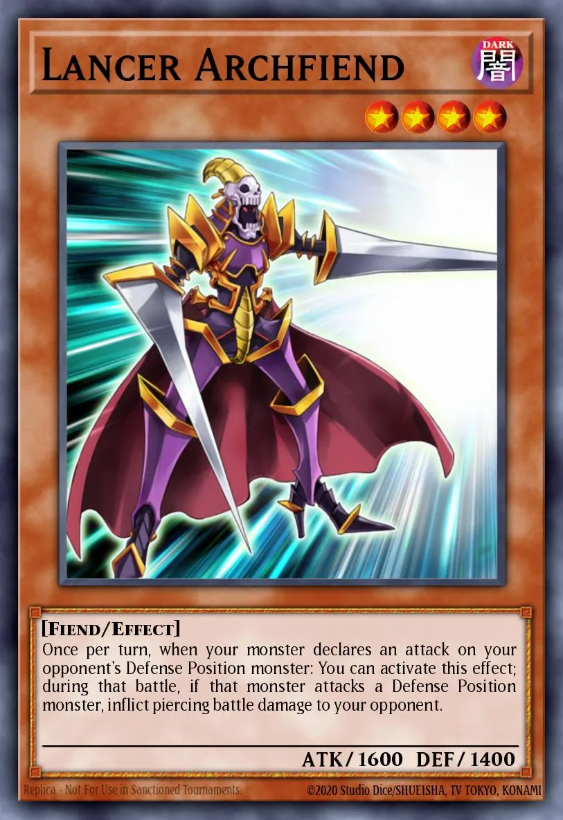 Lancer Archfiend · Starstrike Blast Sneak Peek Participation Card 79418153/1
