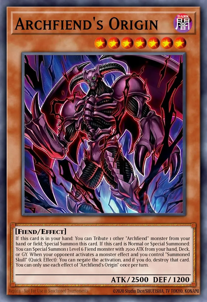 Archfiend's Origin · Yu-Gi-Oh (No Set) 79621896
