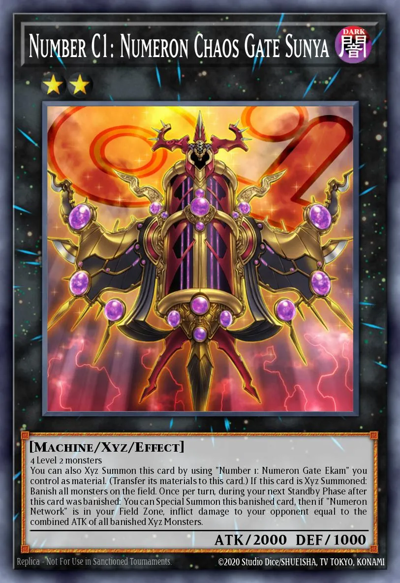 Number C1: Numeron Chaos Gate Sunya · Battles of Legend: Armageddon 79747096/94
