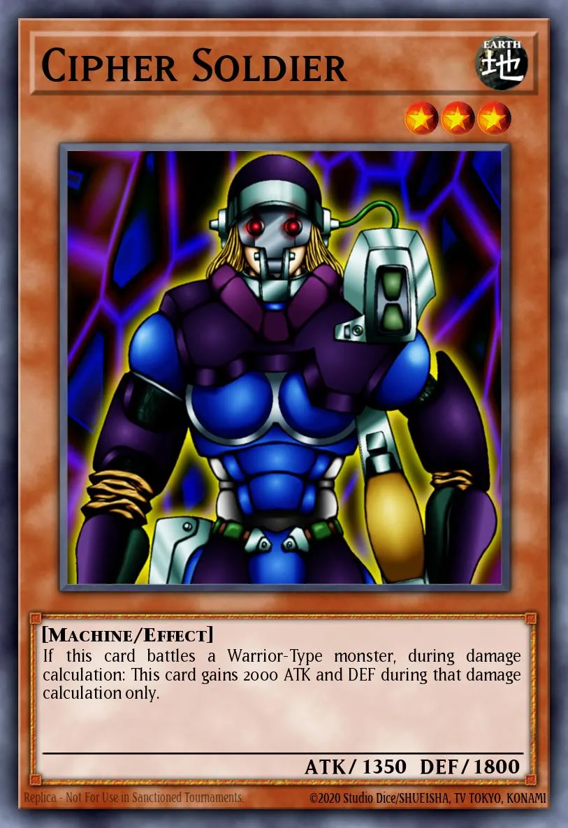 Cipher Soldier · Yu-Gi-Oh! The Falsebound Kingdom promotional cards 79853073/6