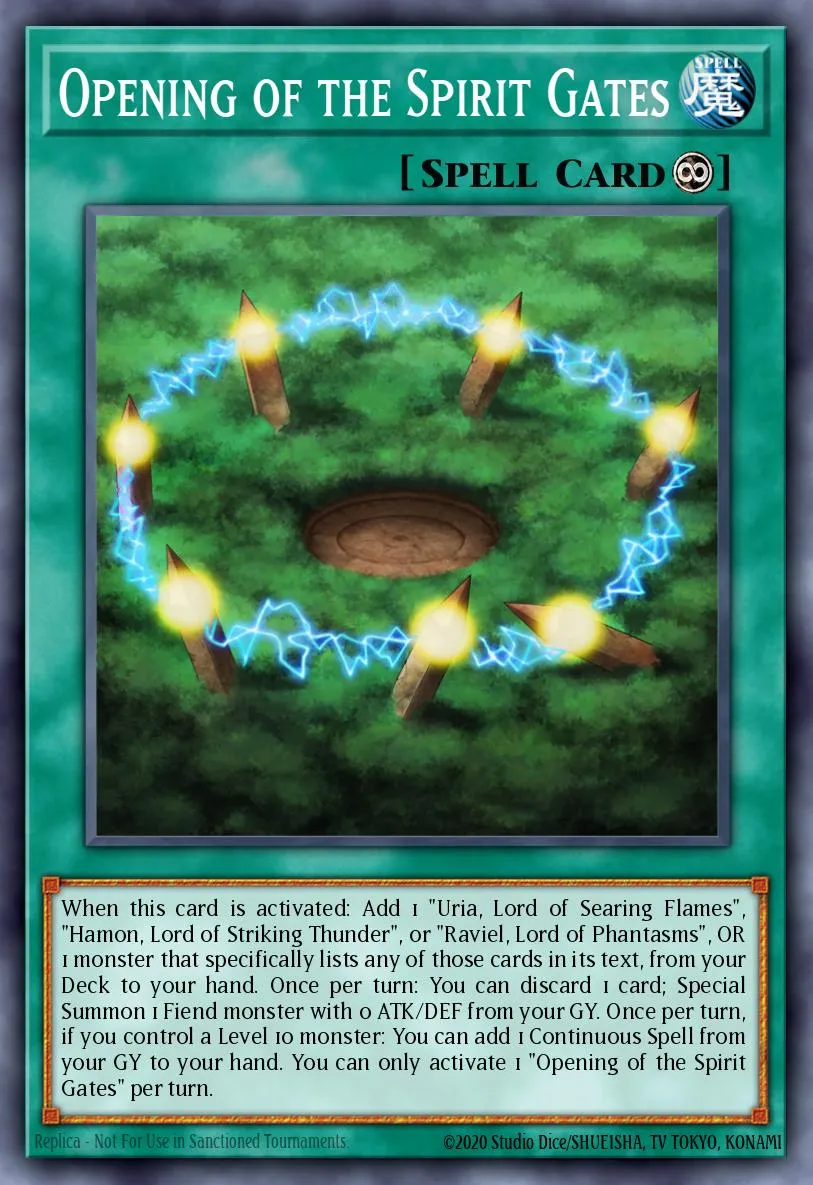 Opening of the Spirit Gates · Structure Deck: Sacred Beasts 80312545/48
