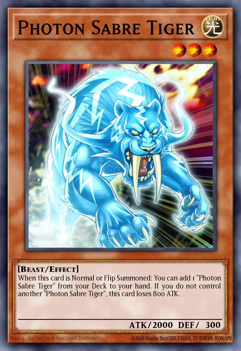 Photon Sabre Tiger · Photon Shockwave Sneak Peek Participation Card 80495985/1