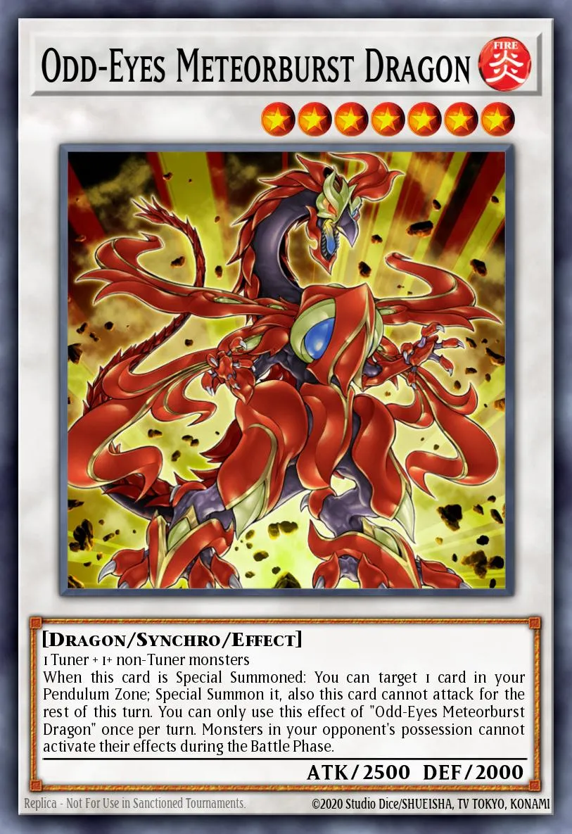 Odd-Eyes Meteorburst Dragon · Master of Pendulum Structure Deck 80696379/43