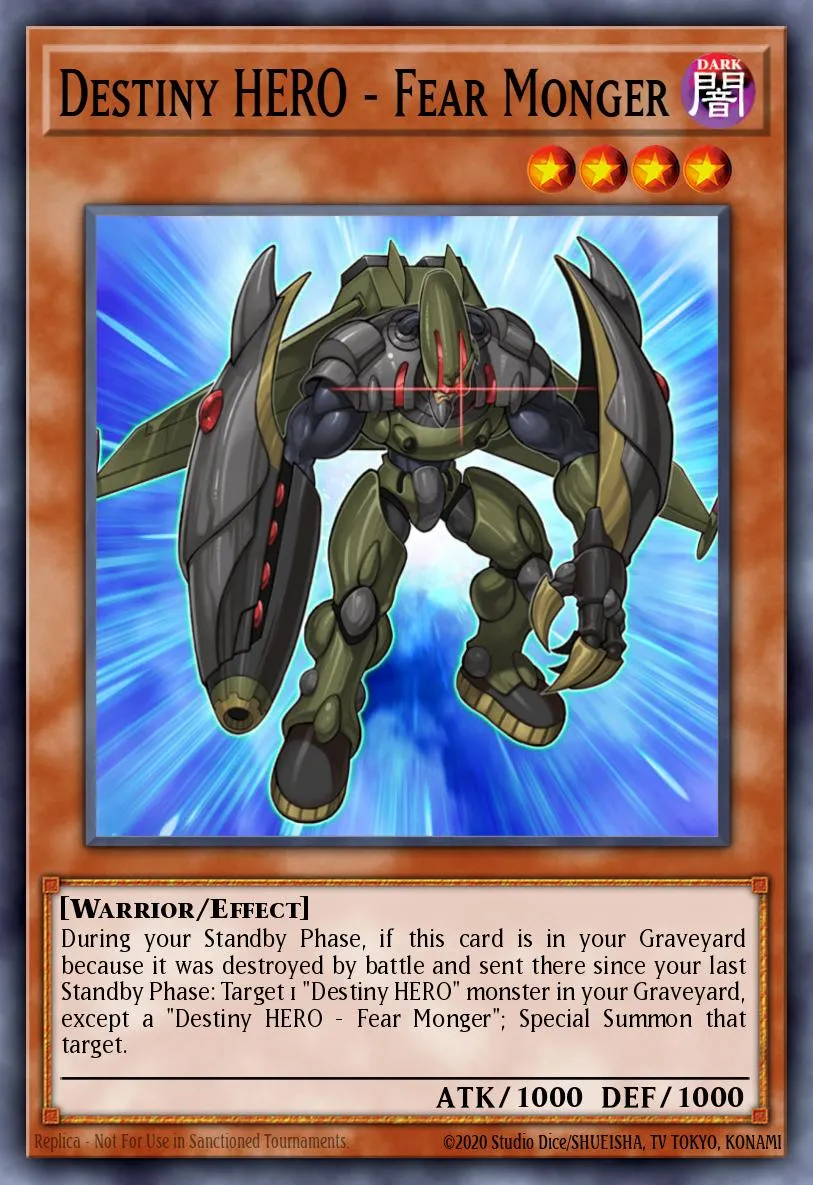 Destiny HERO - Fear Monger · Power of the Duelist 80744121/60