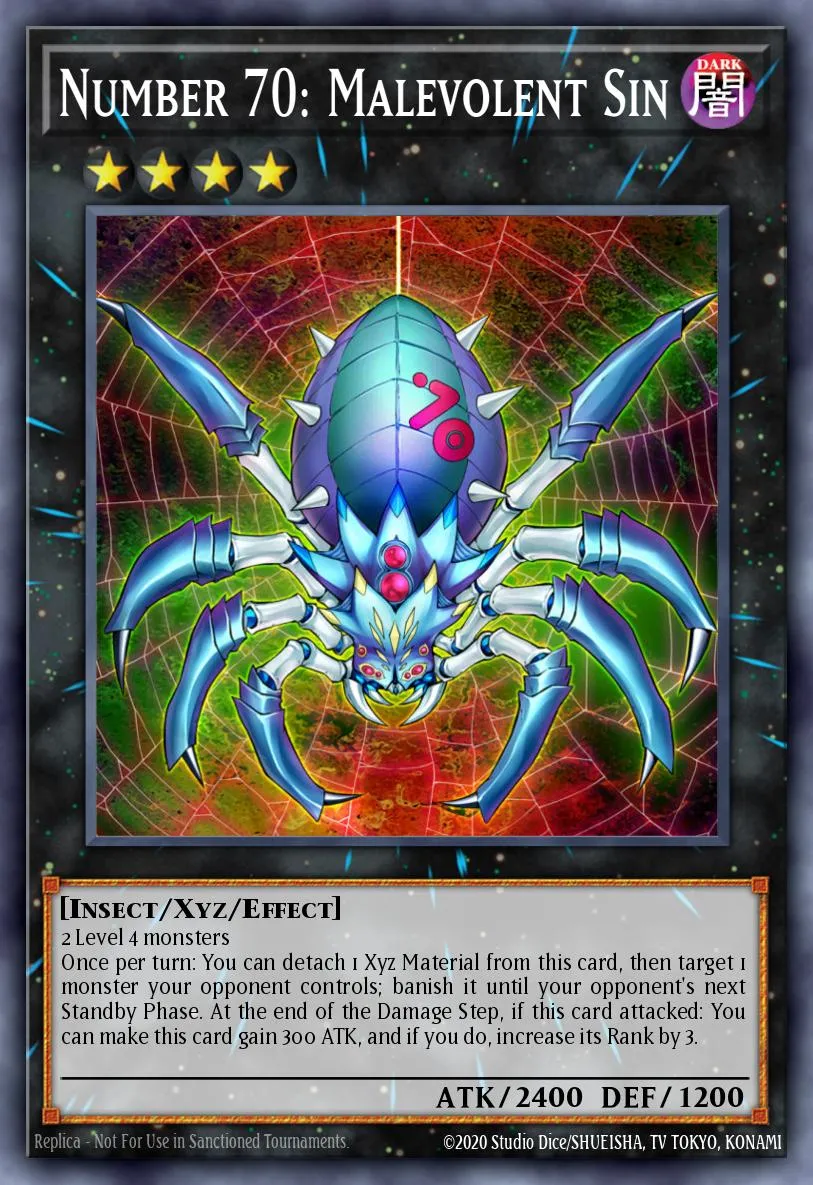 Number 70: Malevolent Sin · Duelist Saga 80796456/100