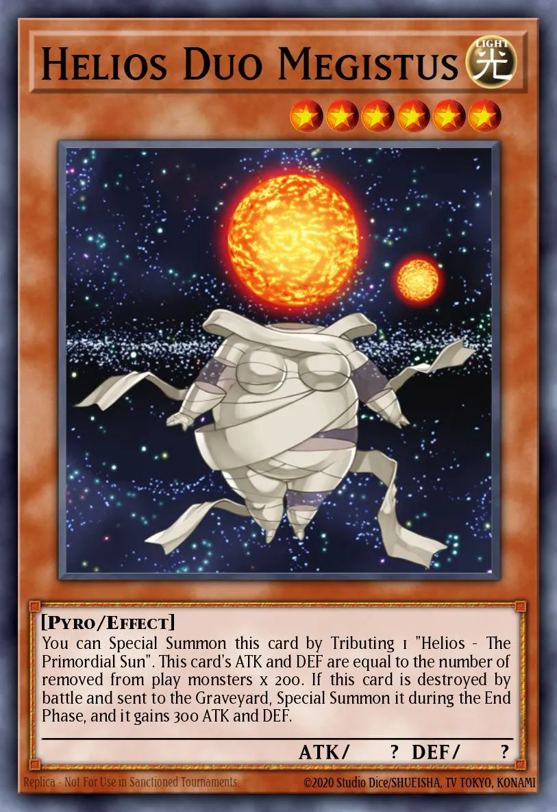 Helios Duo Megistus · Yu-Gi-Oh! Ultimate Masters: World Championship Tournament 2006 promotional cards 80887952/3