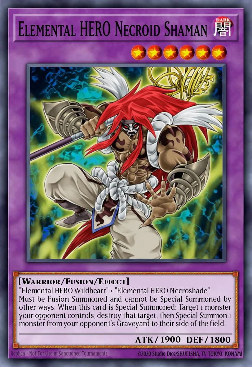 Elemental HERO Necroid Shaman · Enemy of Justice 81003500/60
