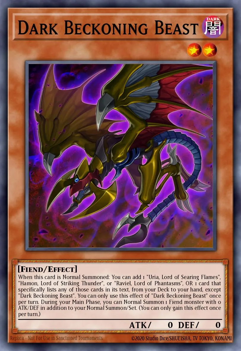 Dark Beckoning Beast · Structure Deck: Sacred Beasts 81034083/48