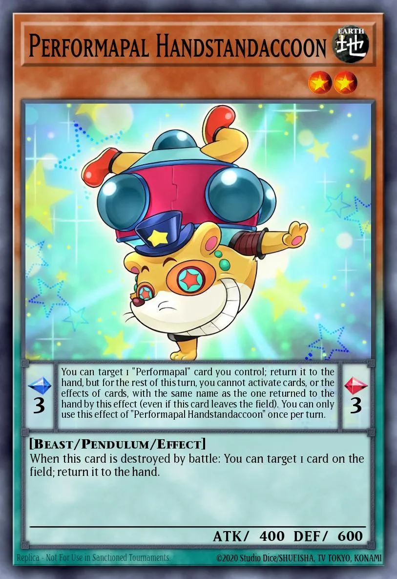 Performapal Handstandaccoon · Raging Tempest: Special Edition 81055000/4