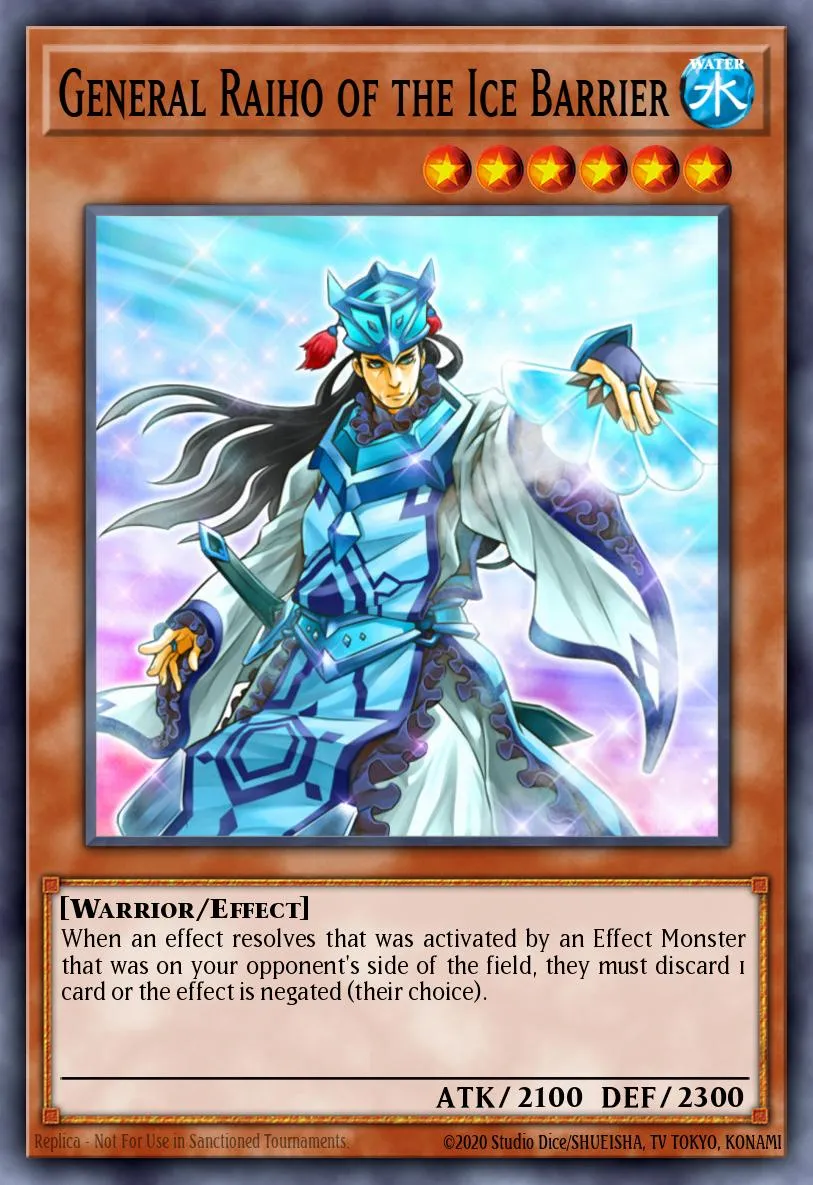 General Raiho of the Ice Barrier · Duel Terminal 4 81275309/100