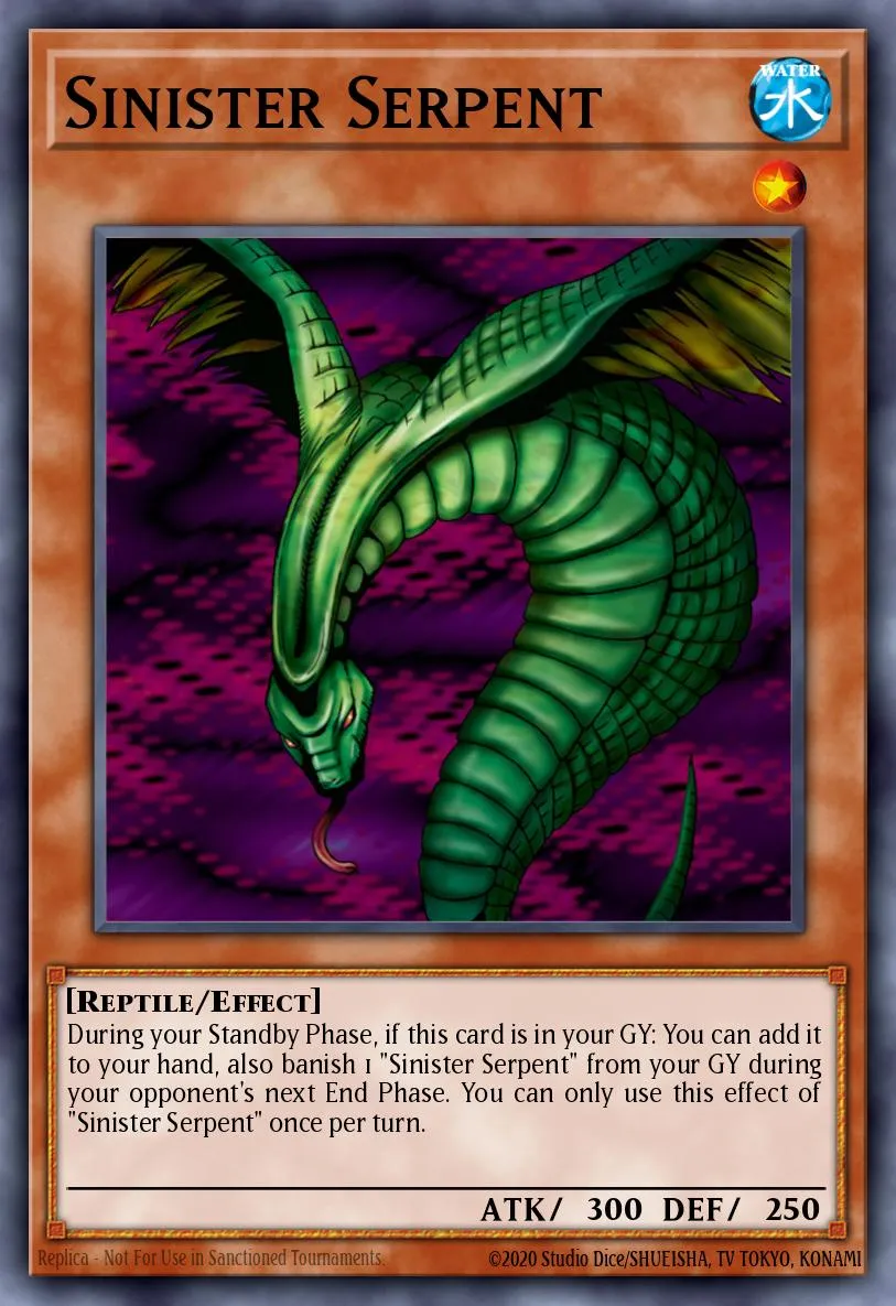 Sinister Serpent · Yu-Gi-Oh! Worldwide Edition: Stairway to the Destined Duel promotional cards 8131171/6