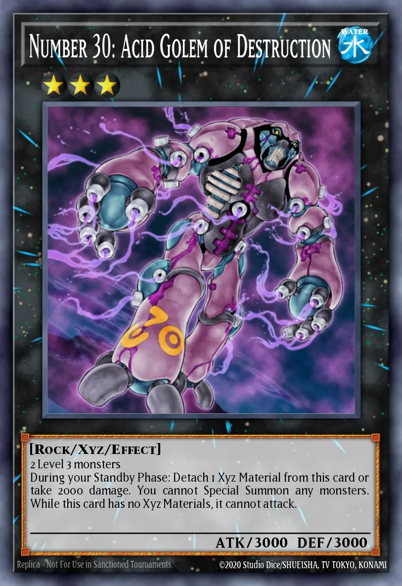 Number 30: Acid Golem of Destruction · Return of the Duelist: Special Edition 81330115/2