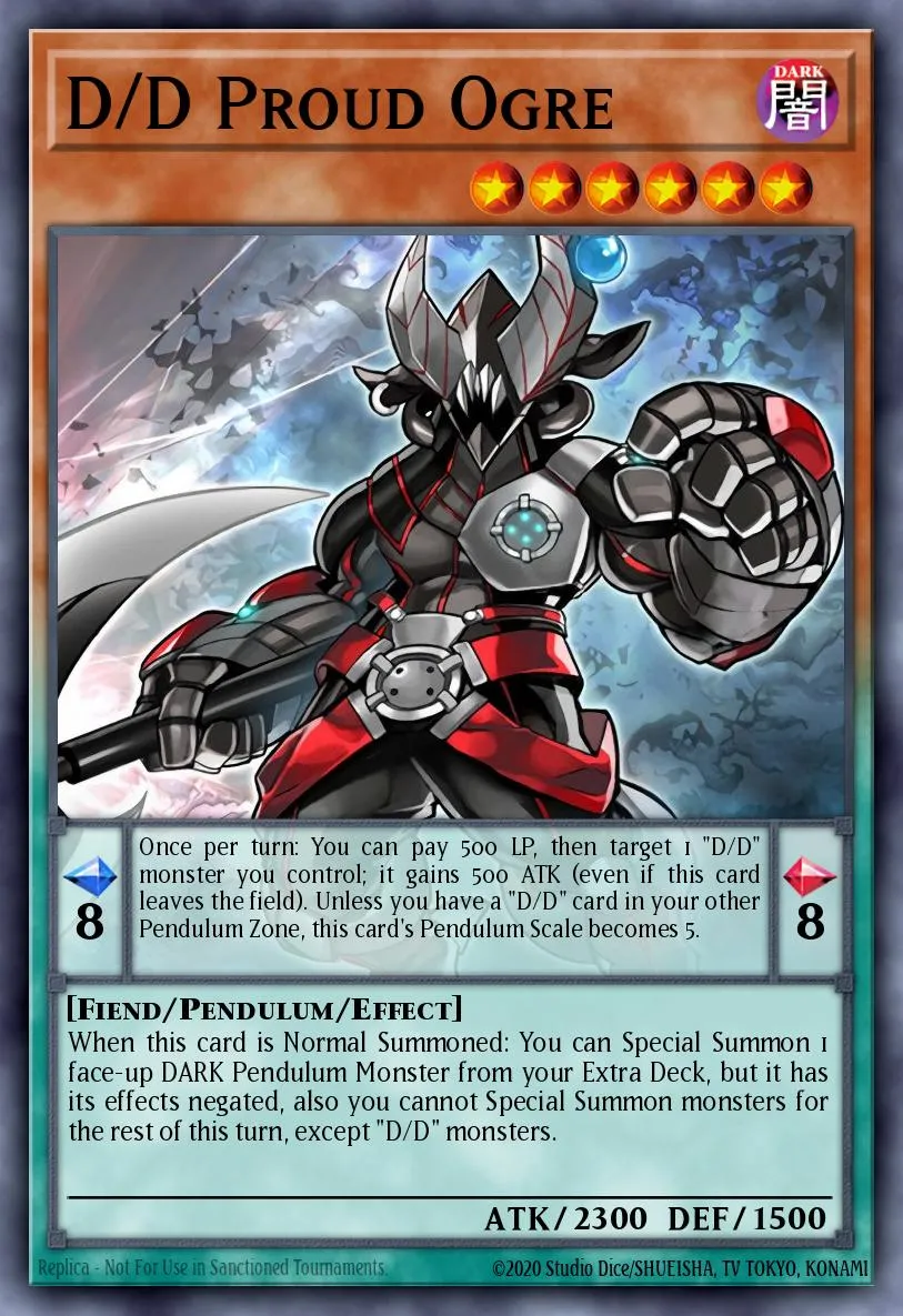D/D Proud Ogre · Pendulum Domination Structure Deck 81571633/43