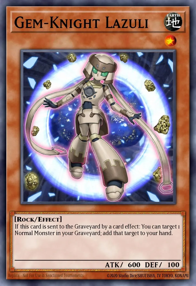 Gem-Knight Lazuli · Duel Terminal 7b 81846636/49