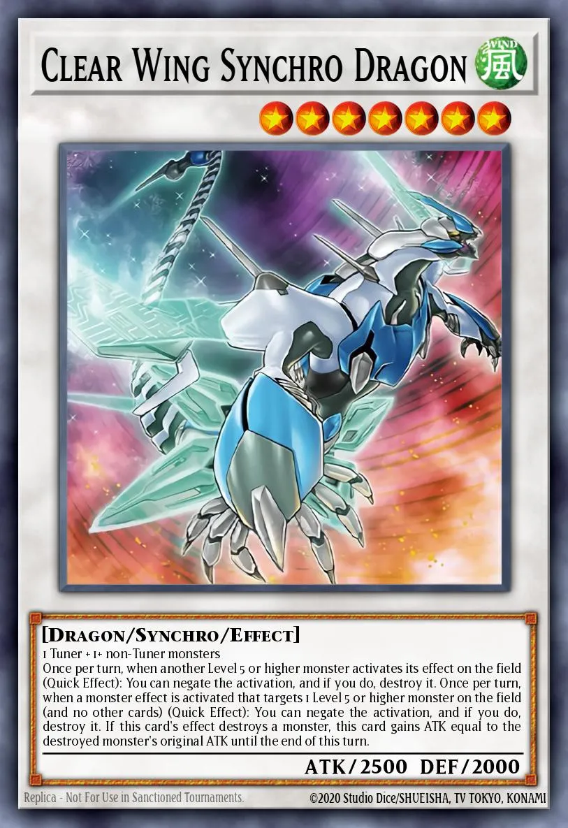 Clear Wing Synchro Dragon · Crossed Souls: Advance Edition 82044280/4