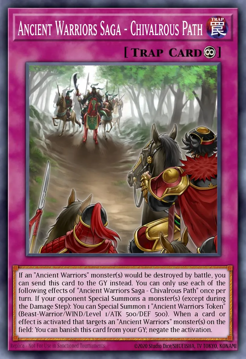 Ancient Warriors Saga - Chivalrous Path · Blazing Vortex Premiere! promotional card 82255872/1