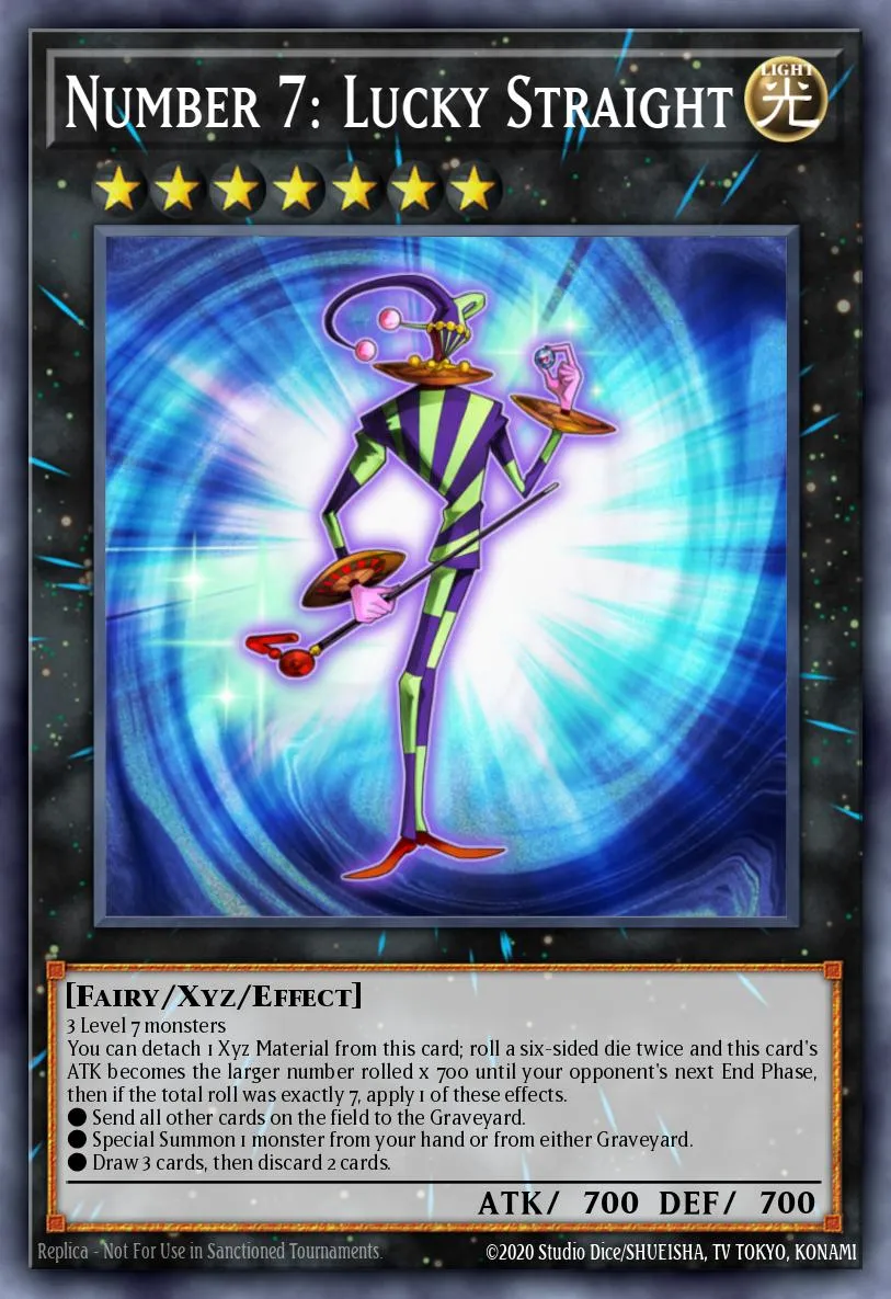 Number 7: Lucky Straight · Galactic Overlord Sneak Peek Participation Card 82308875/1