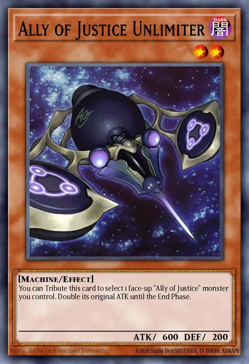 Ally of Justice Unlimiter · Duel Terminal 2 82377606/100