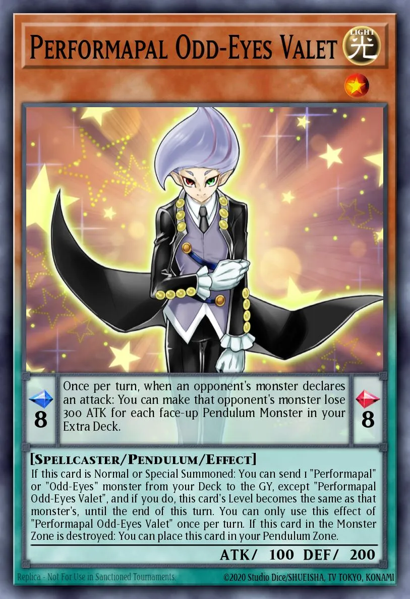 Performapal Odd-Eyes Valet · Battles of Legend: Monstrous Revenge 82661461/104