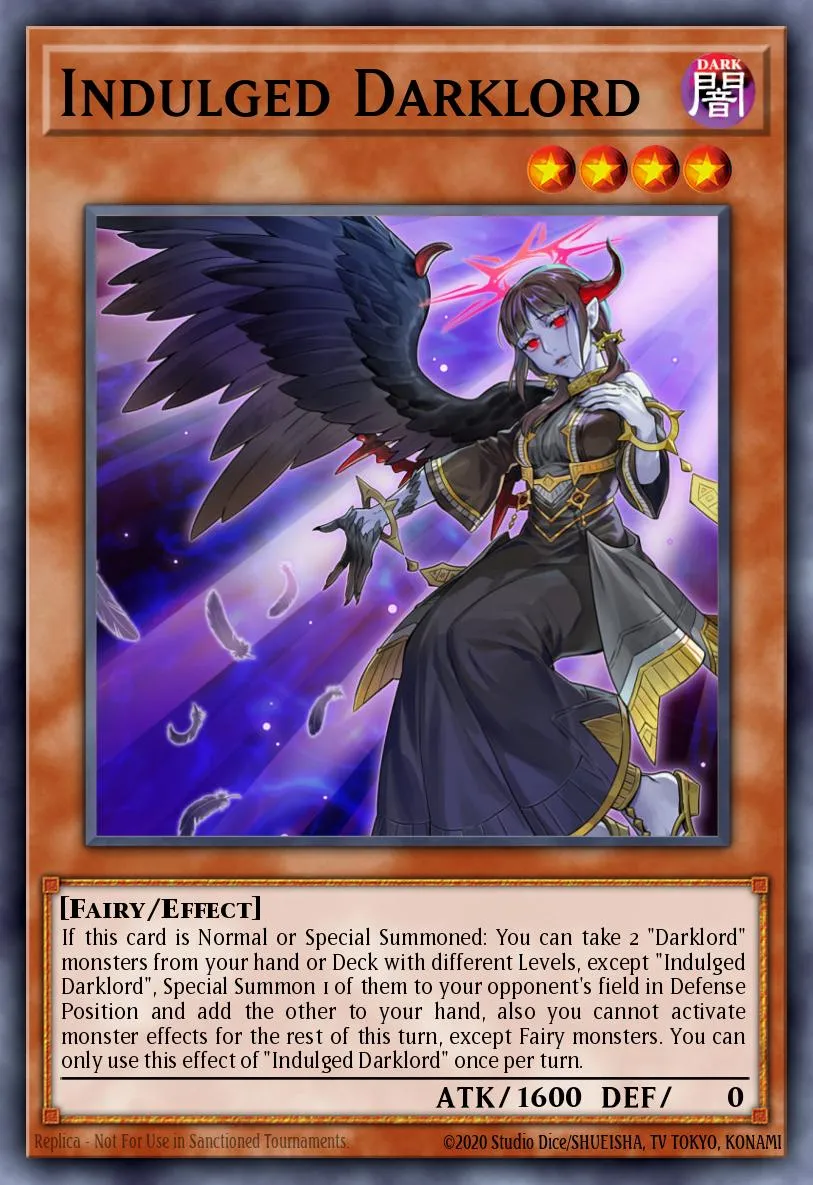 Indulged Darklord · Rise of the Duelist Premiere! promotional card 82773292/1