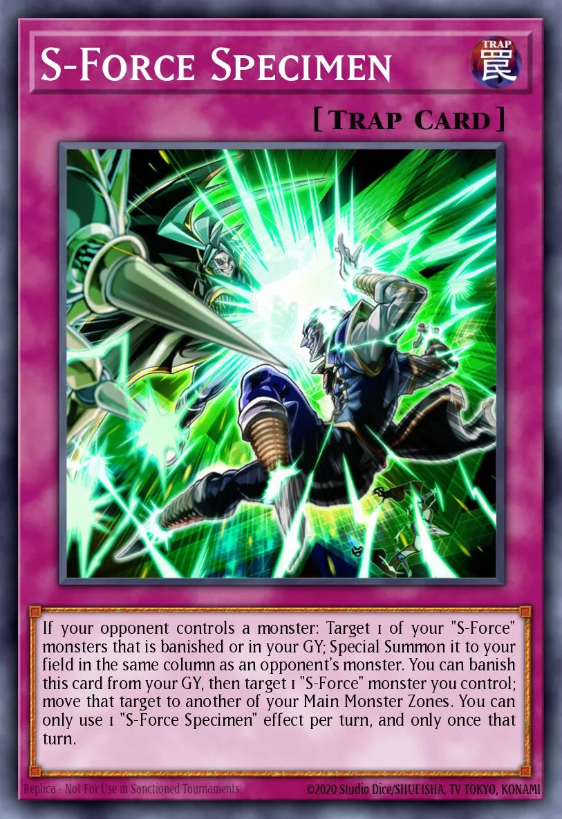 S-Force Specimen · Blazing Vortex Premiere! promotional card 82977464/1