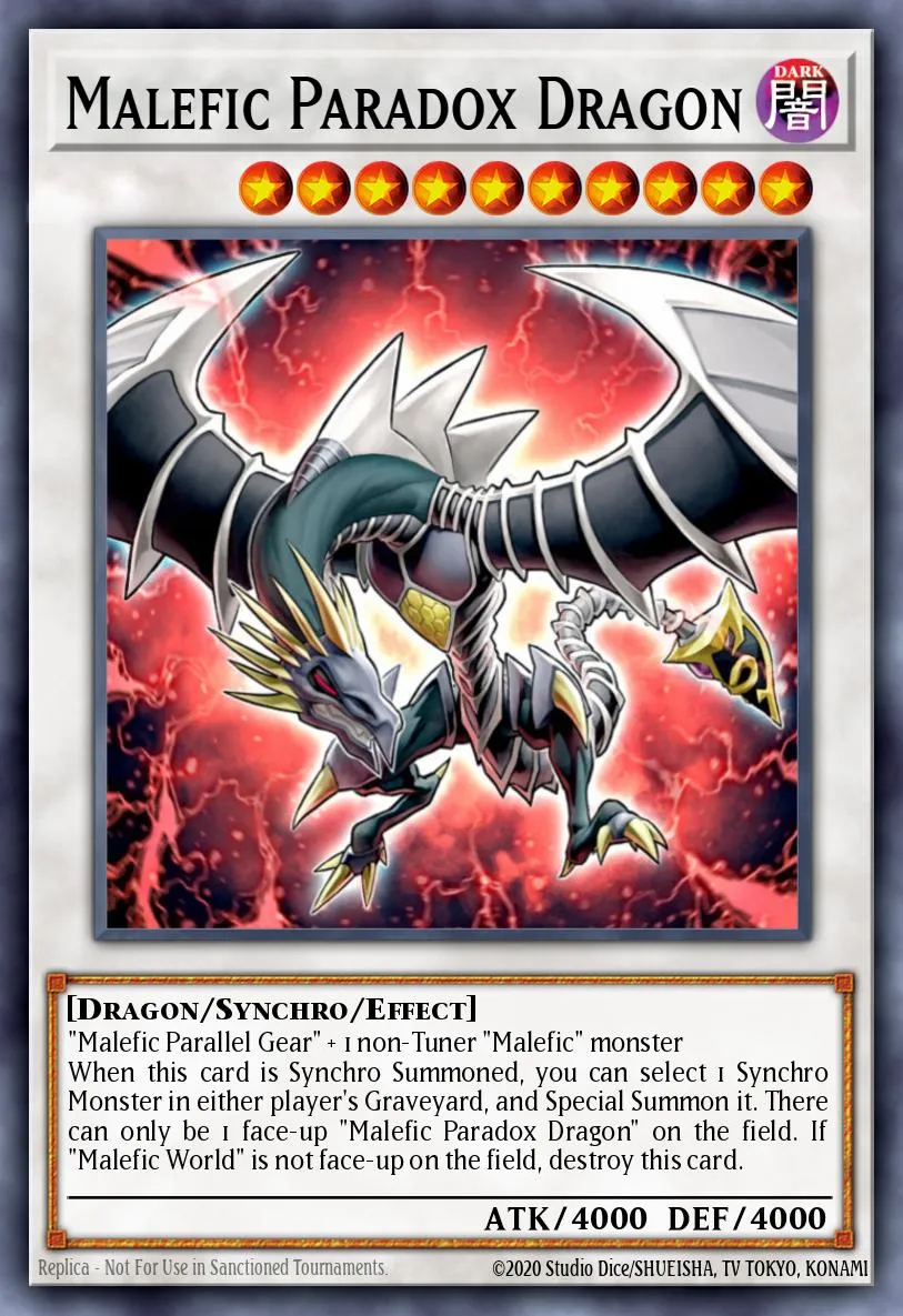 Malefic Paradox Dragon · Yu-Gi-Oh! 3D Bonds Beyond Time Movie Pack 8310162/9