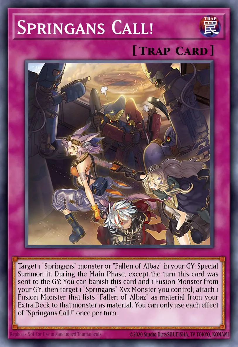 Springans Call! · Blazing Vortex Premiere! promotional card 83199011/1