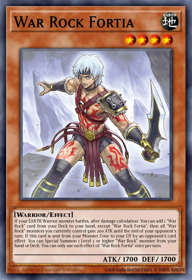 War Rock Fortia · Blazing Vortex Premiere! promotional card 83286340/1