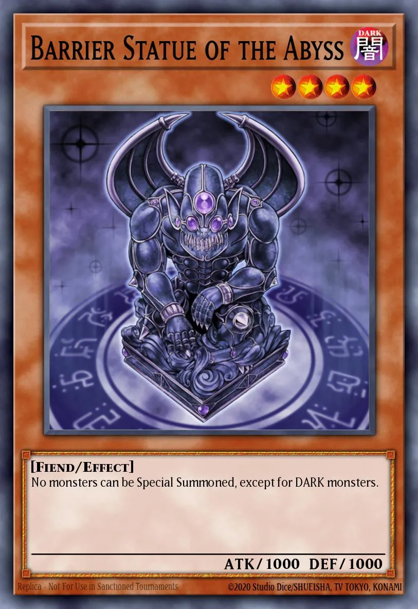 Barrier Statue of the Abyss · Cyberdark Impact 84478195/60
