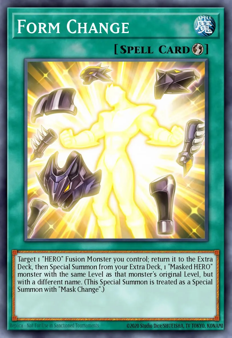 Form Change · HERO Strike Structure Deck 84536654/45
