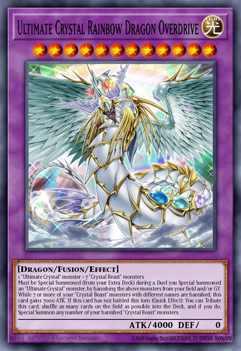 Ultimate Crystal Rainbow Dragon Overdrive · Structure Deck: Legend of the Crystal Beasts 84544192/46