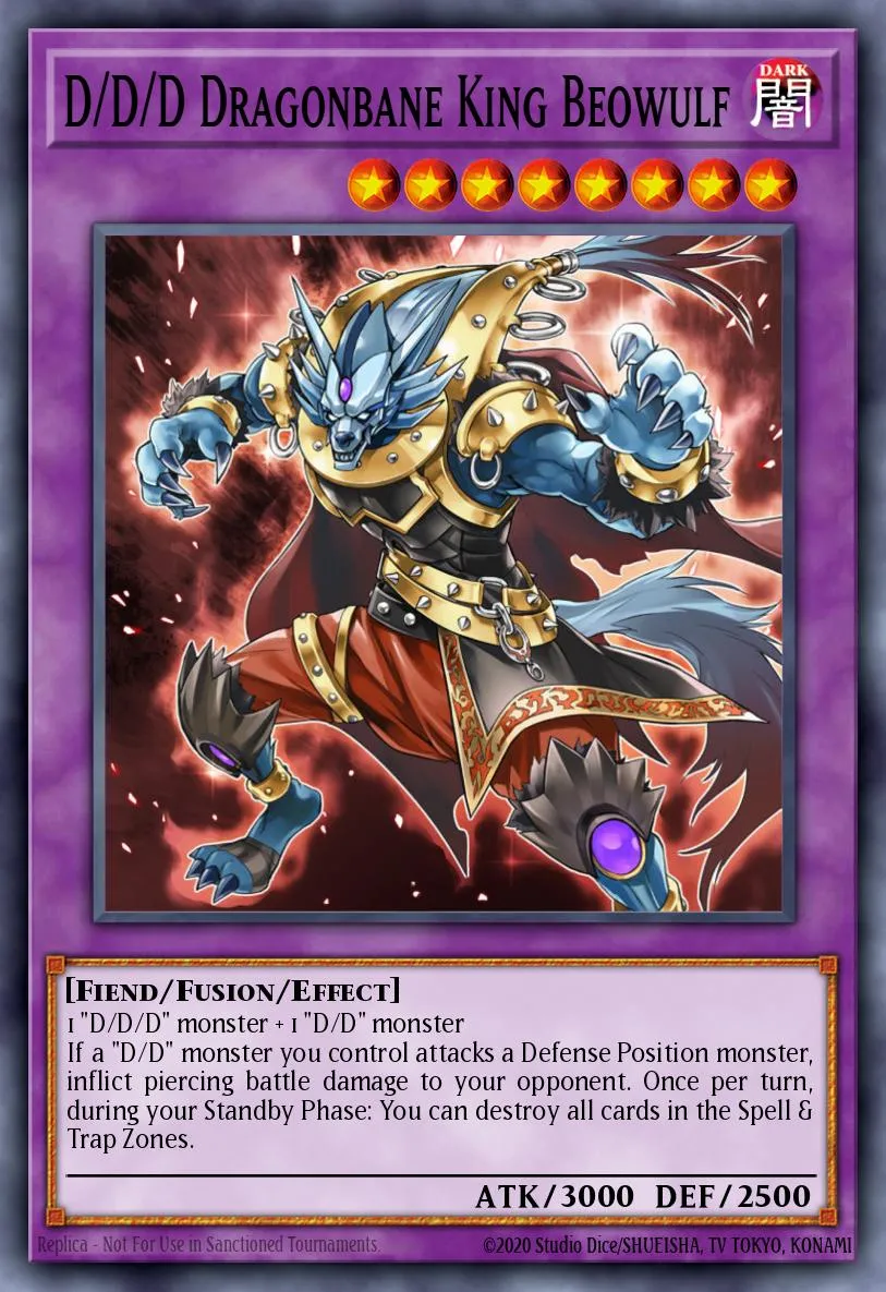 D/D/D Dragonbane King Beowulf · Pendulum Domination Structure Deck 8463720/43