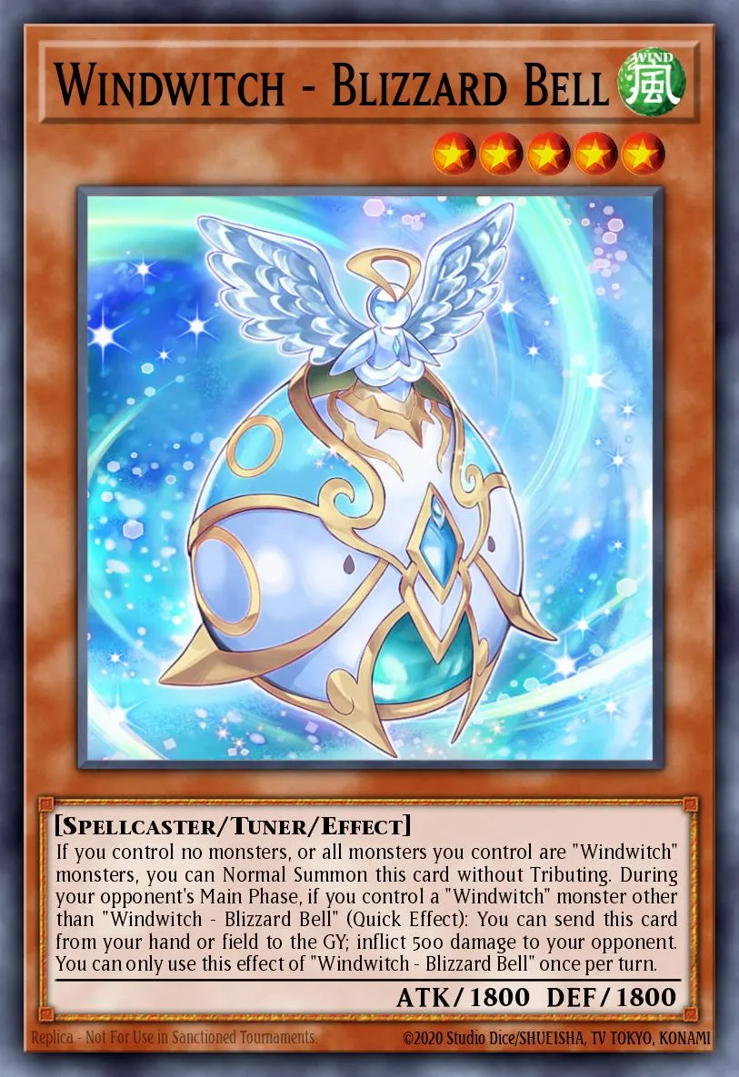 Windwitch - Blizzard Bell · Blazing Vortex Premiere! promotional card 84851250/1