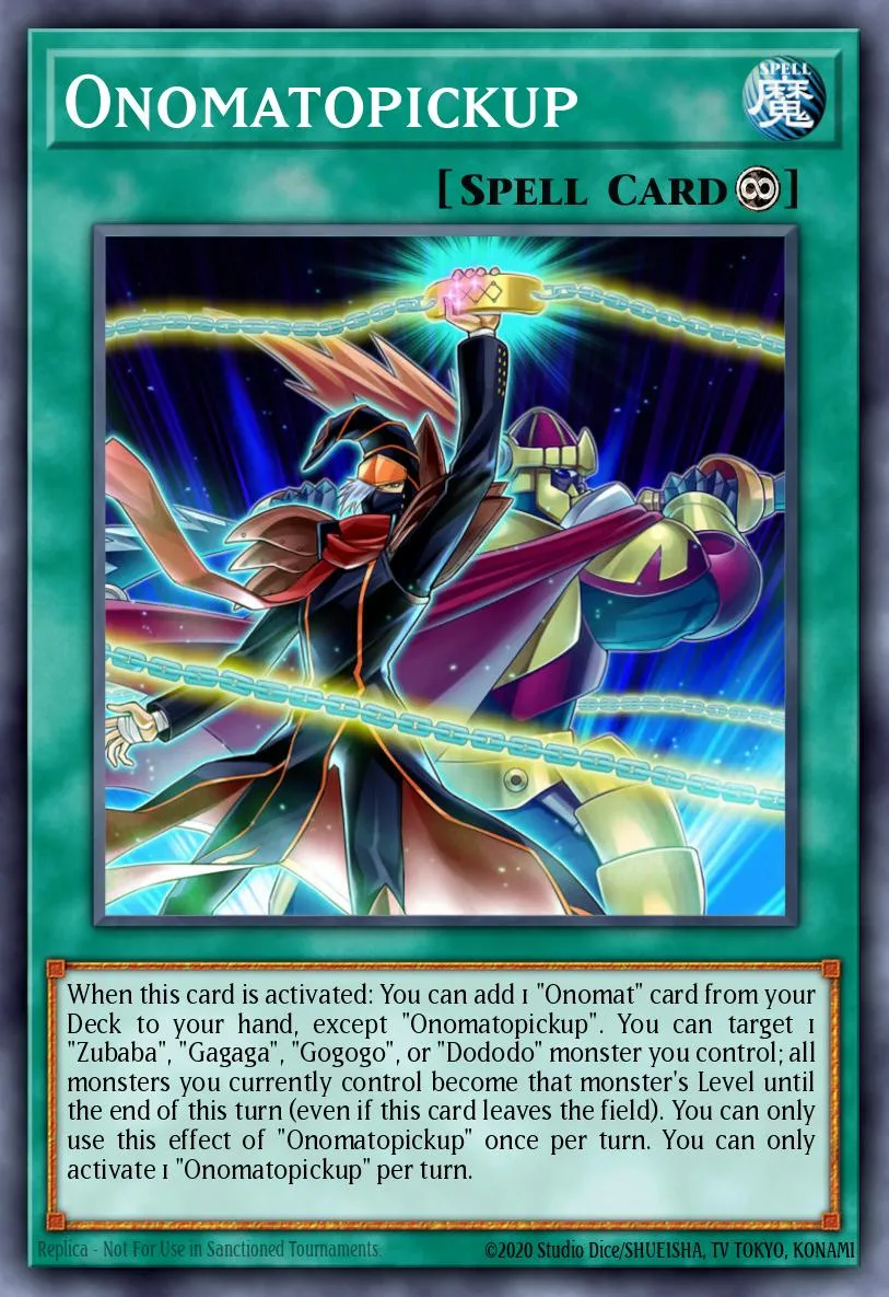 Onomatopickup · Legendary Duelists: Magical Hero 85119159/56