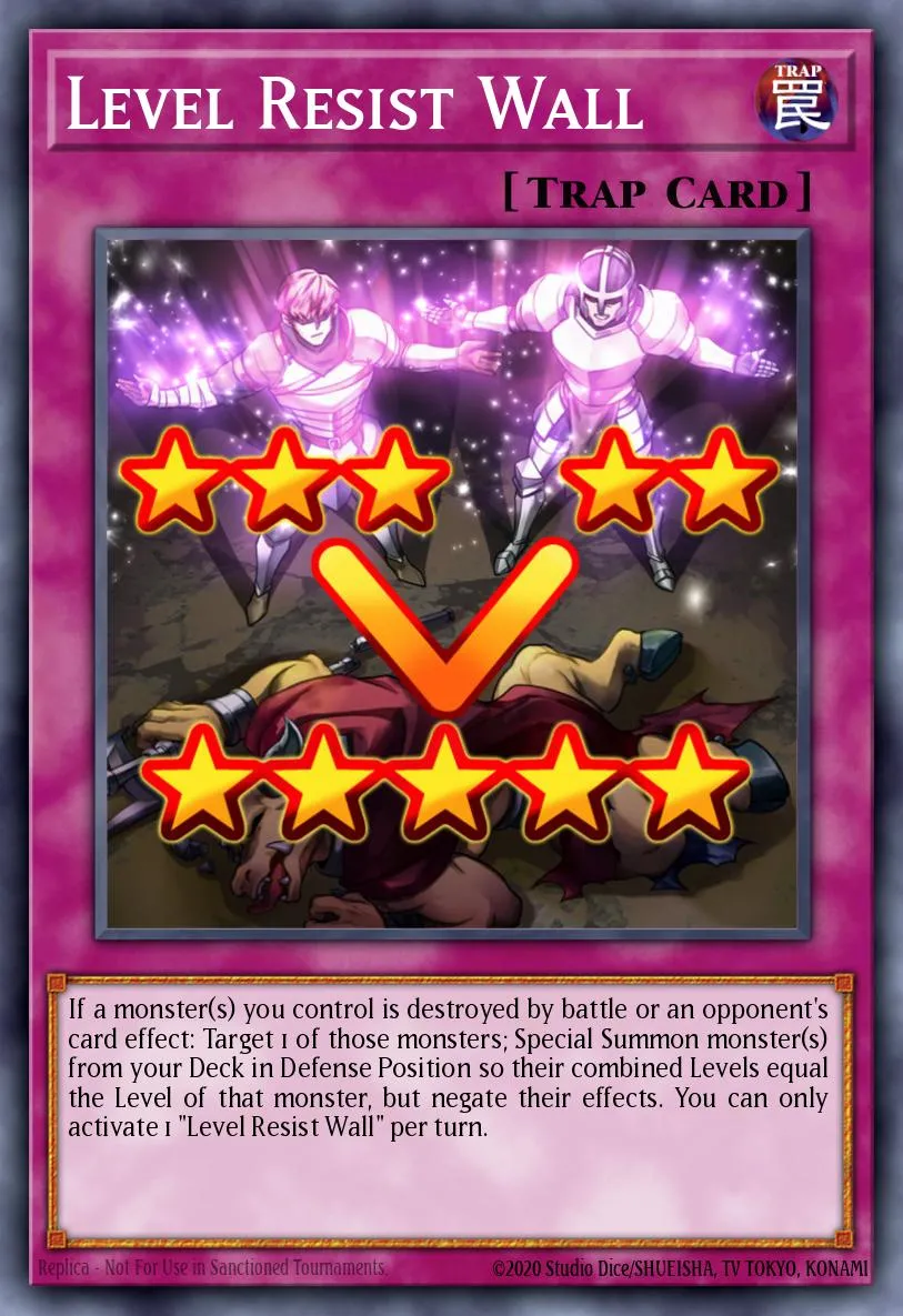 Level Resist Wall · Egyptian God Deck: Obelisk the Tormentor 86133013/35