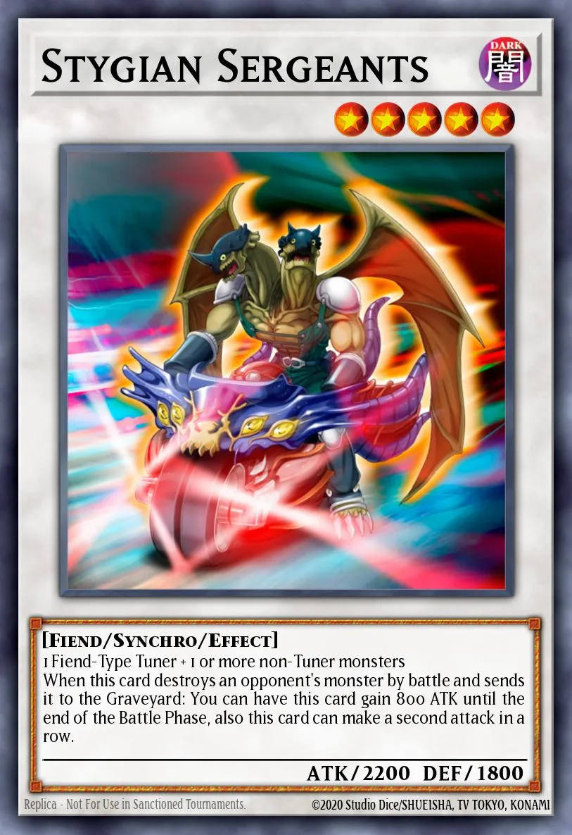 Stygian Sergeants · Yu-Gi-Oh! 5D's World Championship 2010: Reverse of Arcadia promotional cards 86137485/3