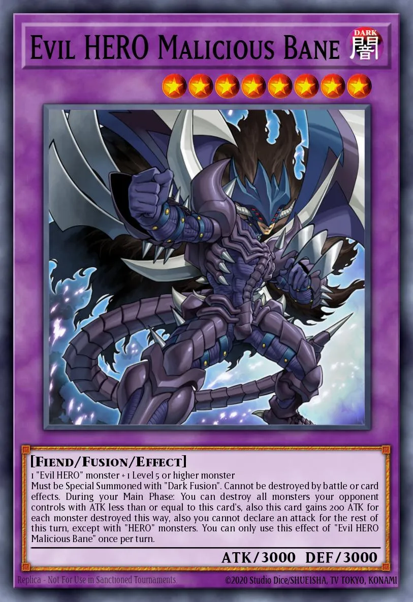 Evil HERO Malicious Bane · Legendary Duelists: Immortal Destiny 86165817/58