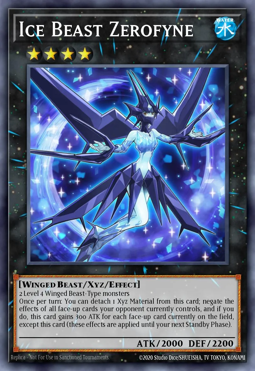 Ice Beast Zerofyne · Lord of the Tachyon Galaxy Sneak Peek Participation Card 86848580/1
