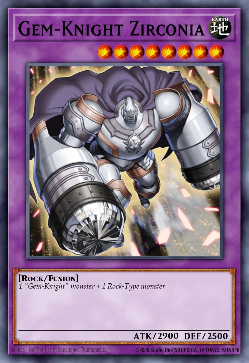Gem-Knight Zirconia · Duel Terminal 7b 8692301/49