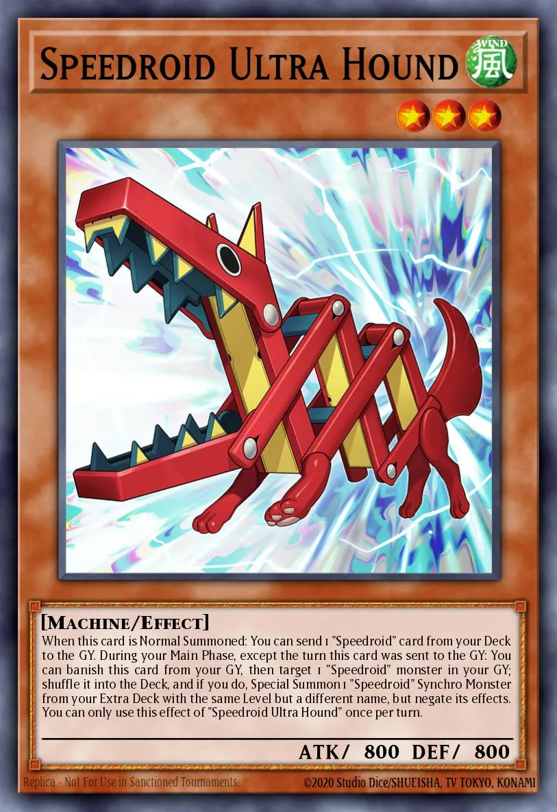 Speedroid Ultra Hound · Legendary Duelists: Synchro Storm 86976918/56