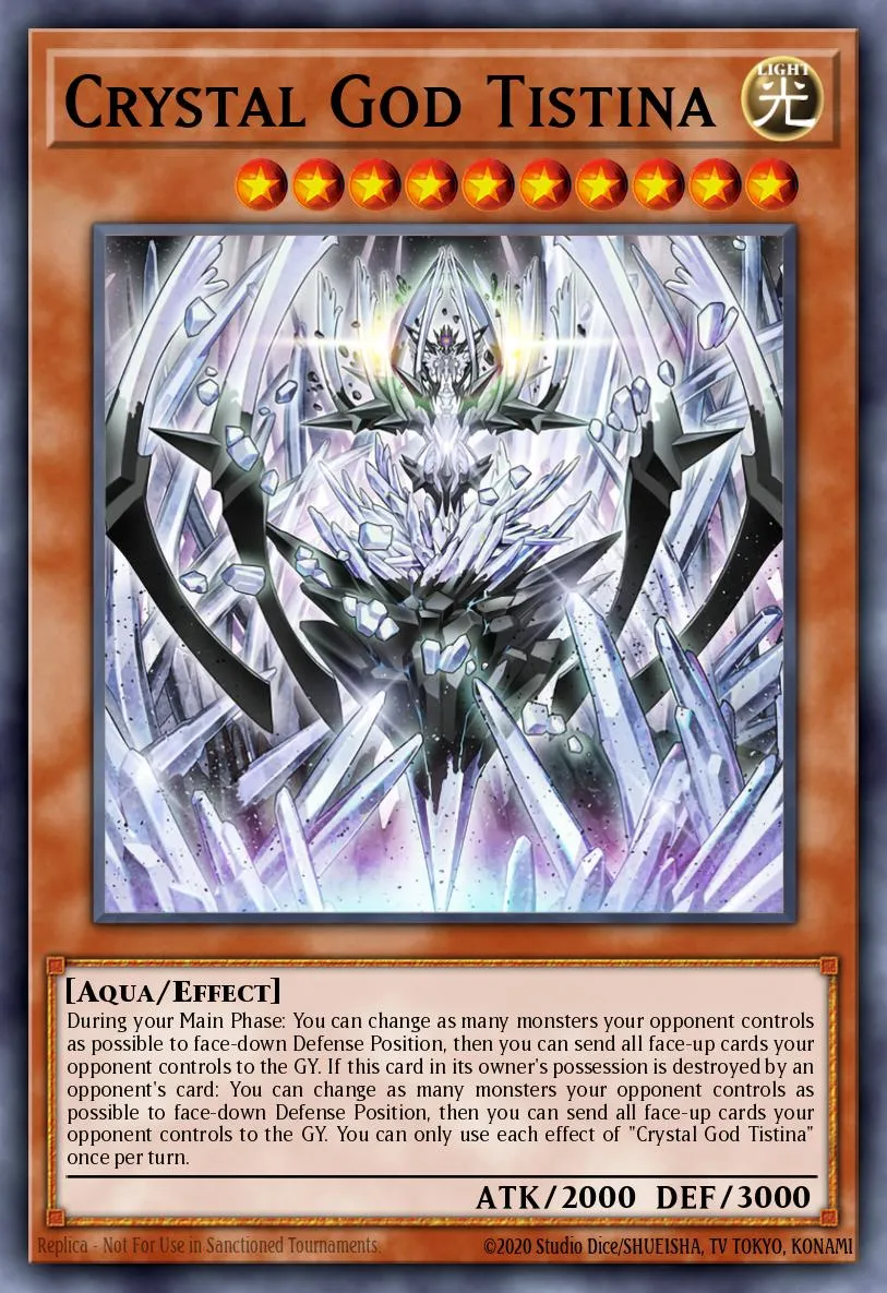 Crystal God Tistina · Duelist Nexus 86999951/99